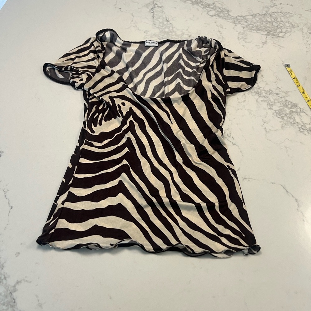 Dolce & Gabbana Zebra Patterned Blouse